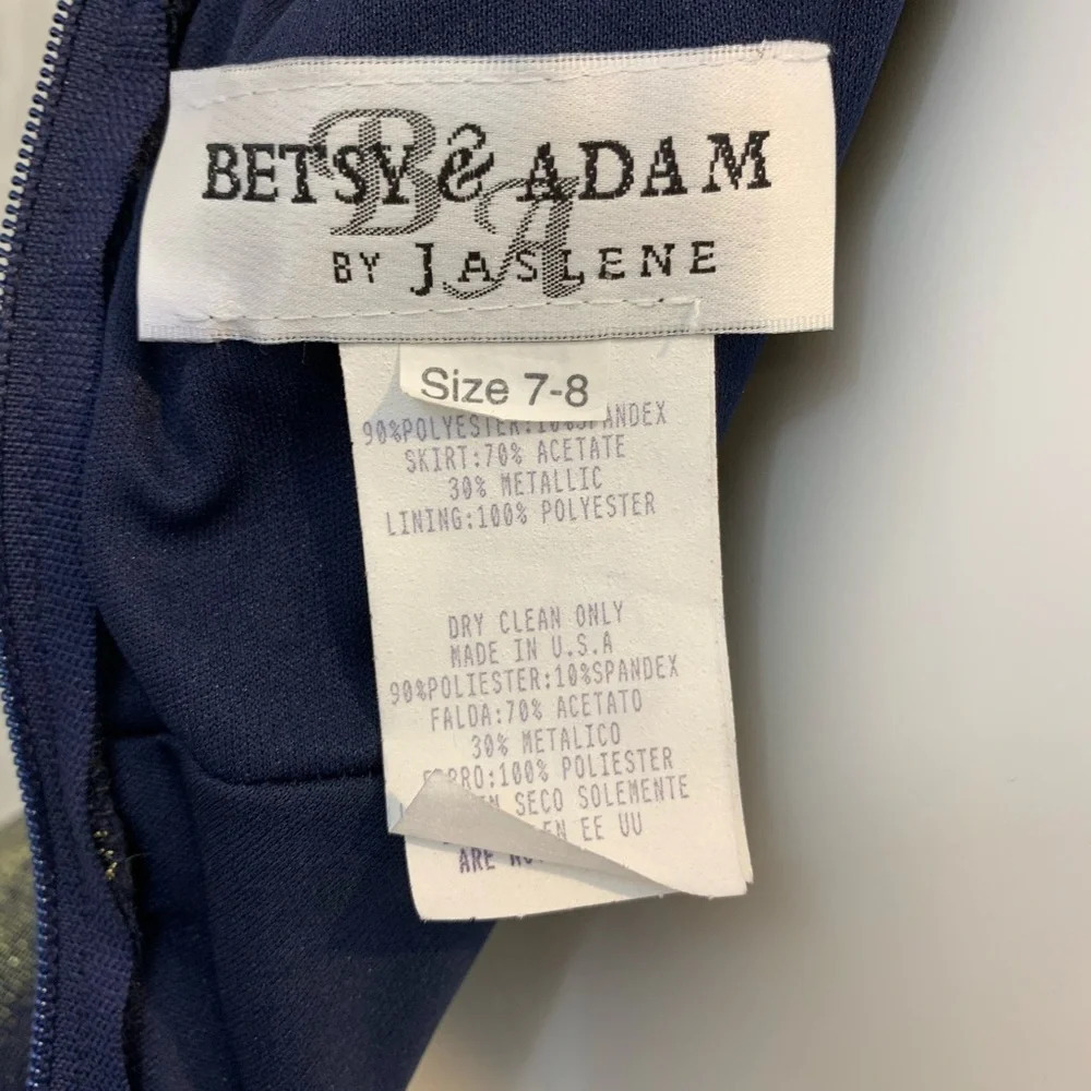 Betsy & Adam Vintage Iridescent Sleeveless Dress - Picture 6 of 7